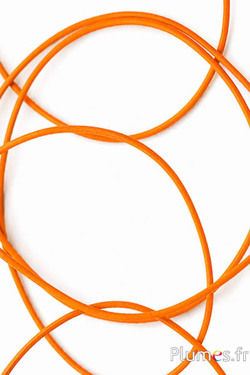 Leren veter - dikte 1.2 mm - oranje